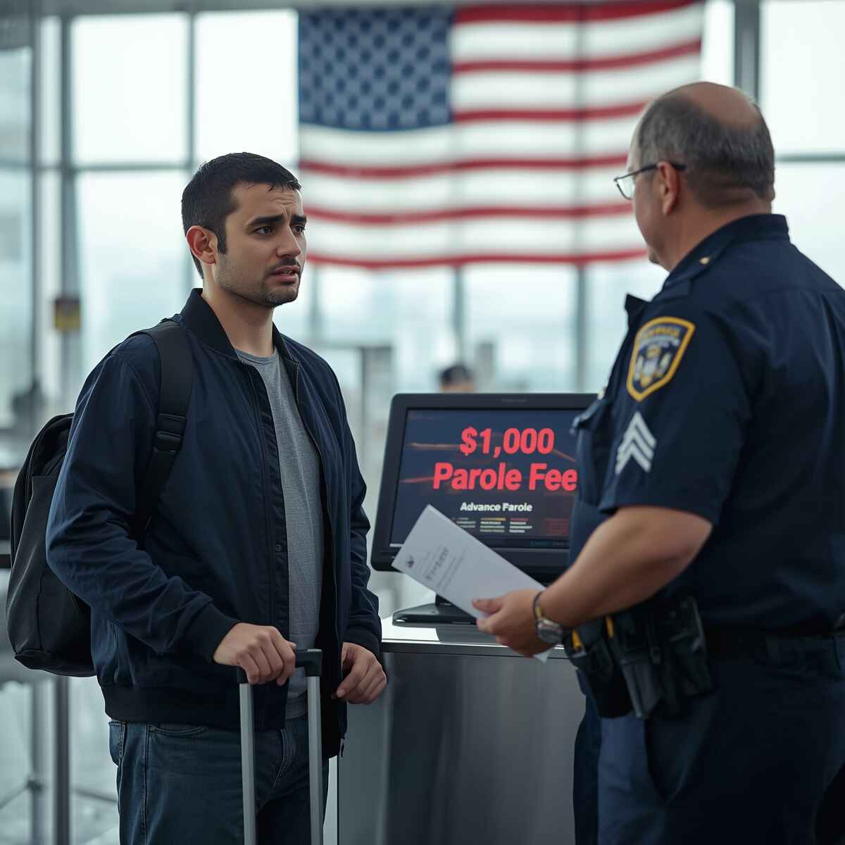 Immigration parole fee